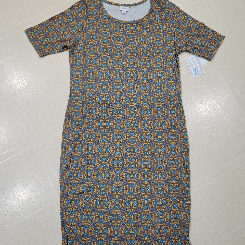 LuLaRoe Julia Dress Women's Size XL NWT